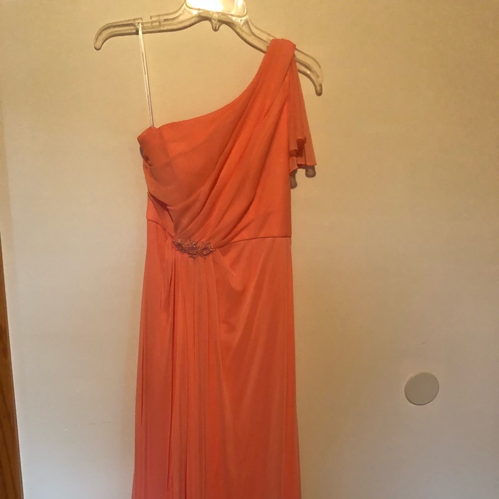 David’s bridal coral bridesmaid or mother dress